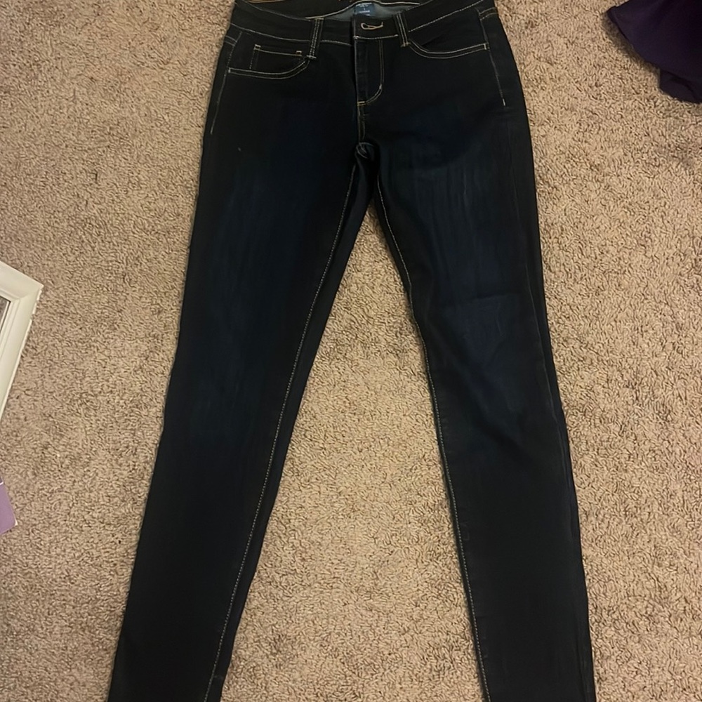 Dark blue jeans